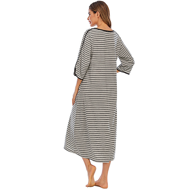 Casual Comfortable Plus Sizes Long Nightgown
