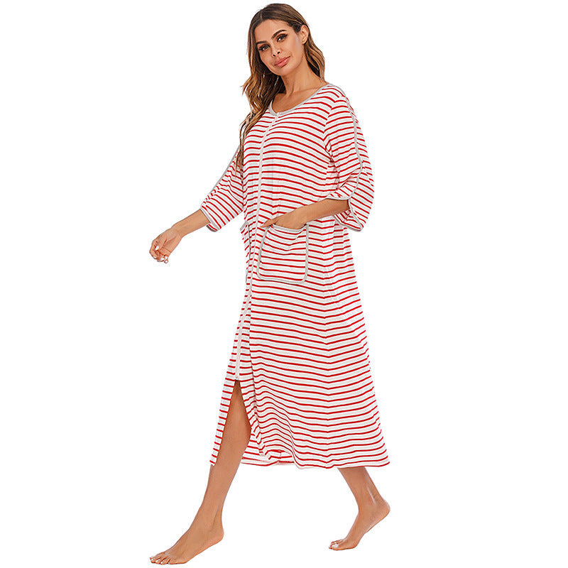 Casual Comfortable Plus Sizes Long Nightgown