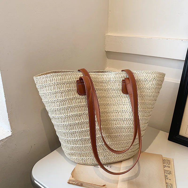 Luxury Designer Straw Tote Bag for Women