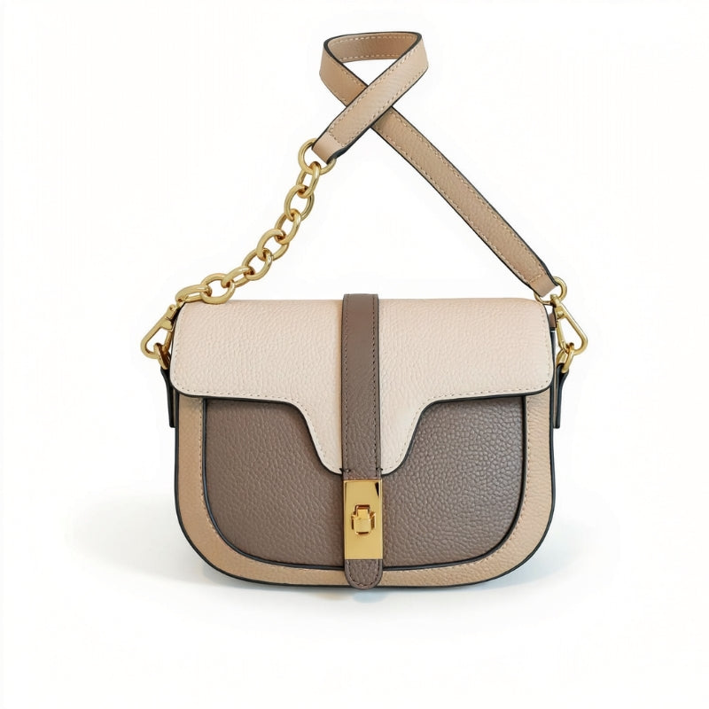 Women Luxury First Layer Saddle Bag - Compact Shoulder Crossbody Bags