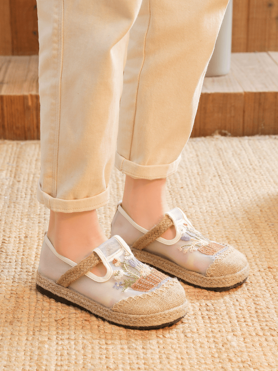 Garden Gala Embroidered Mesh Loafer