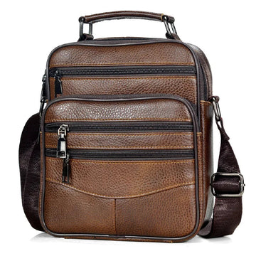 Retro Soft Cowhide Leather Crossbody - Mini Pad Boy Shoulder Bag