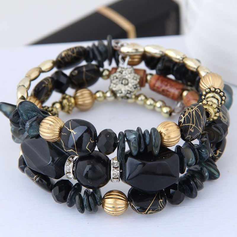 Fashion Beaded Multi-Layer Wrap Bracelet
