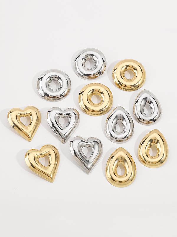 Heart Shape Hollow Drop Earrings