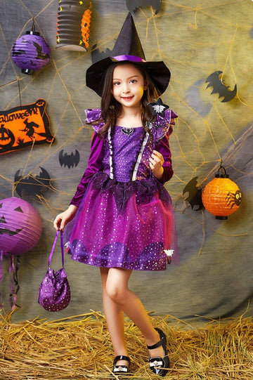 Witch Princess Dress Kid Halloween Costume