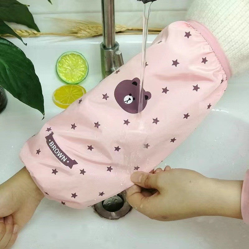 Waterproof Cartoon Print Sleeve Covers