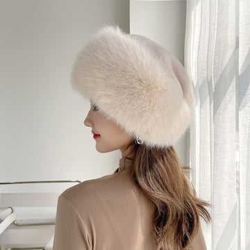 Solid Color Winter Furry Hat