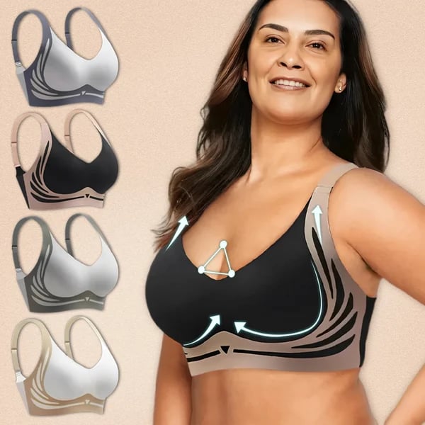 Super Gather Bra ¨C Wireless Push-up Bra for Lift, Shape & All-Day Comfort - 1+2 FREE