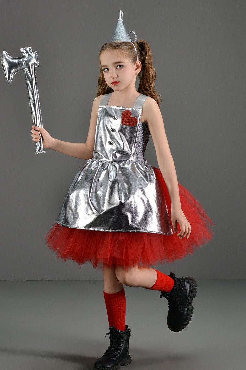 Tin Girl Dress Kid Halloween Costume