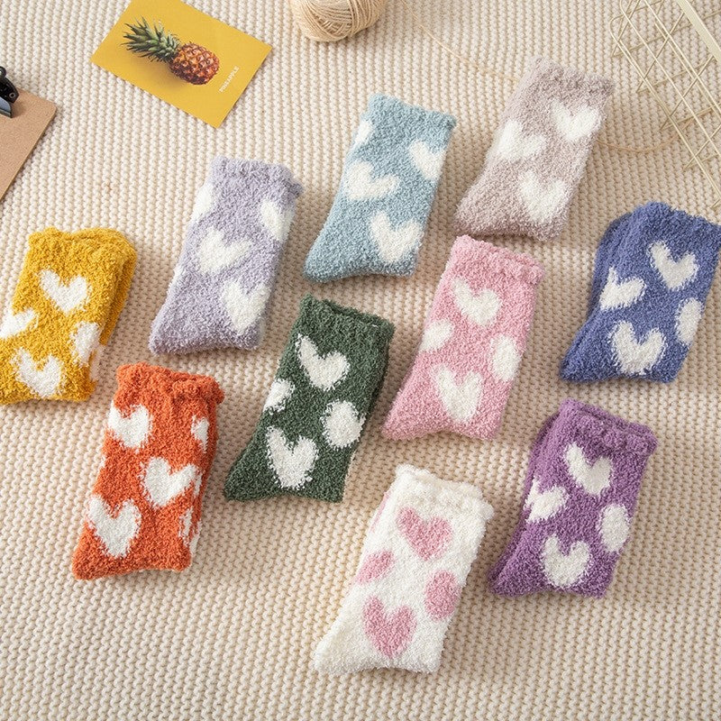 Cute Home Coral Fleece Terry Socks