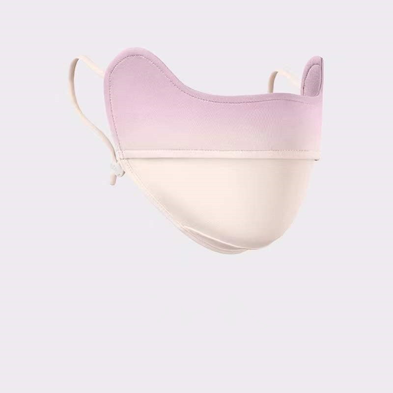 Solid Color Breathable Sun Protection Face Mask