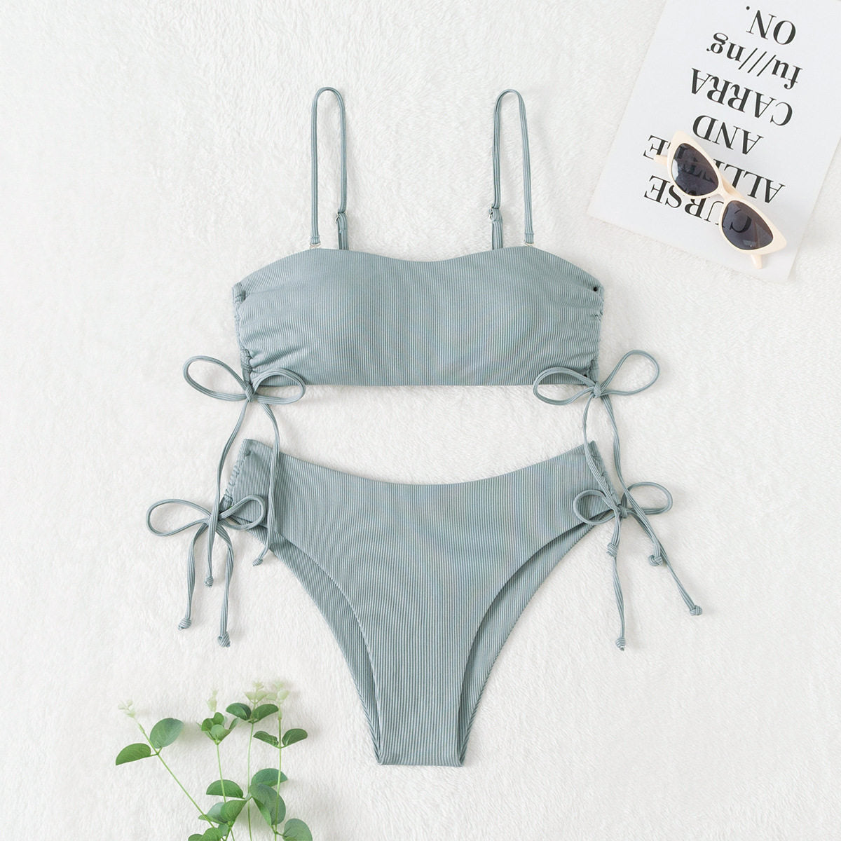 Women's Two-Piece Bikini With Detachable Straps For Amazon