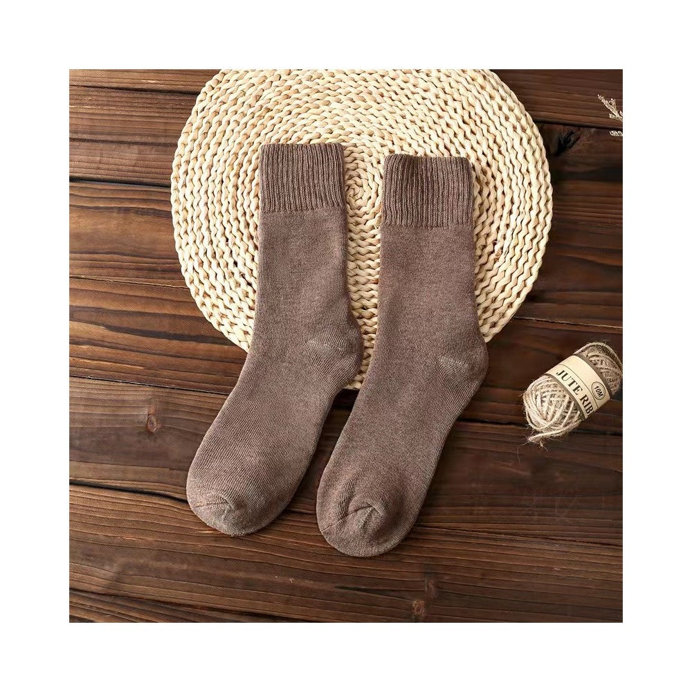 Solid Color Thickened Unisex Warm Socks