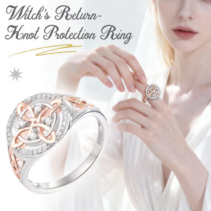 The ReturnKnot Protection Ring - Handmade for Security, Luck, and Confidence + 50% OFF