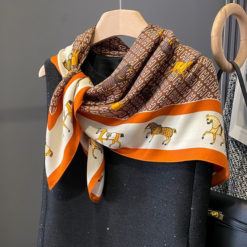 Fashion Square  Print  Scarf