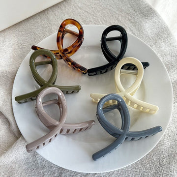 Morandi Color Loop Hair Claw Clip