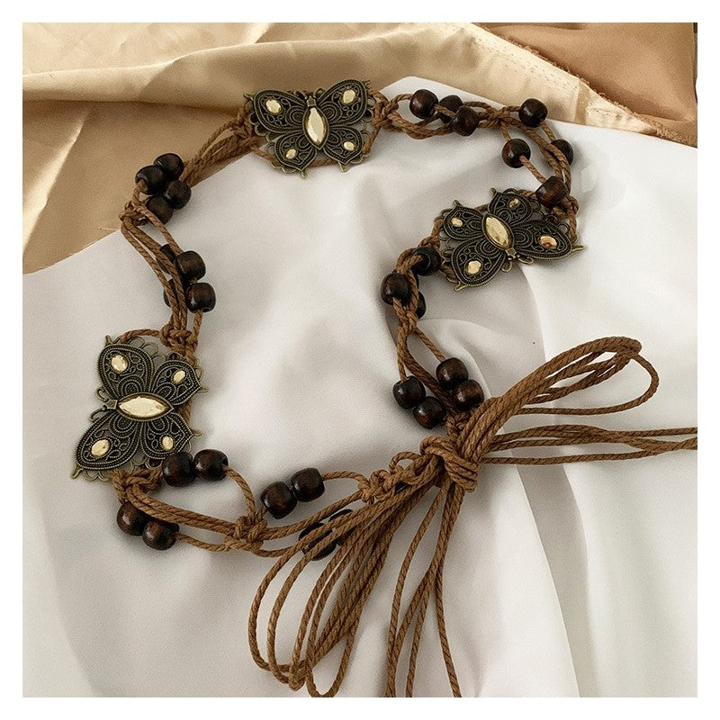 Versatile Woven Long Belt