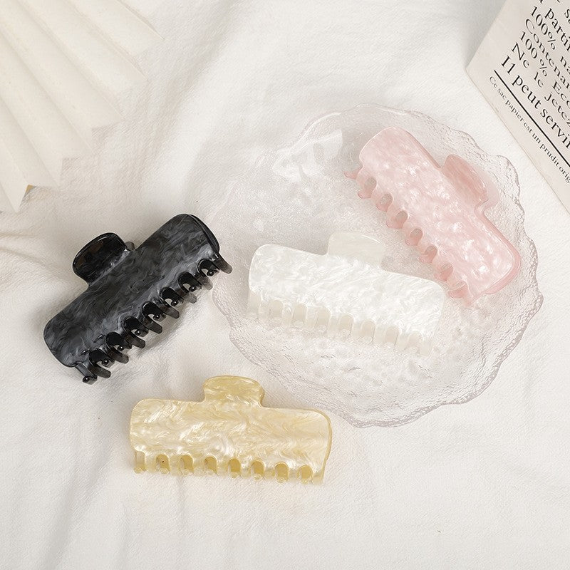 Trendy Acrylic Marble Hair Claw Clip