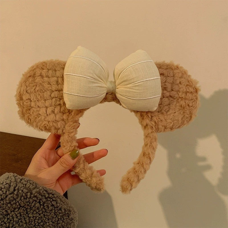 Funny Cute Cartoon Patchwork Face Wash Headband Hair Band