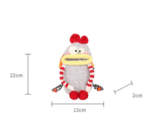 Funny Face Woven Crossbody Bag