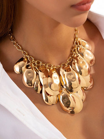 Chains Solid Color Necklaces Accessories