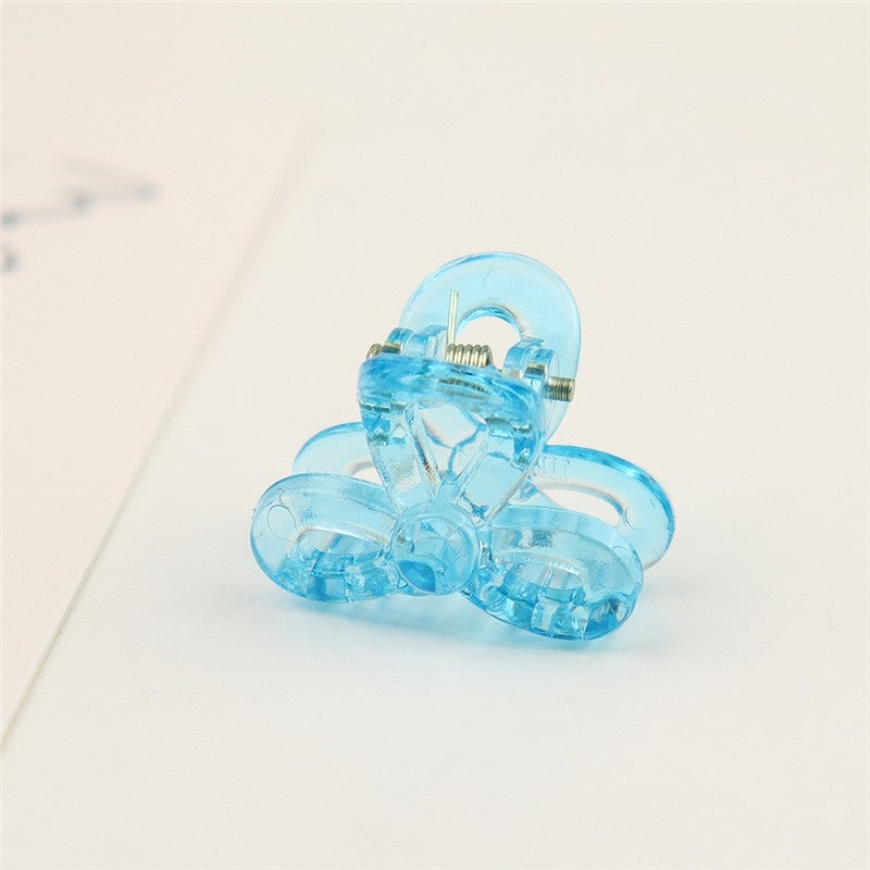 Small Transparent Colored Hair Claw Clip