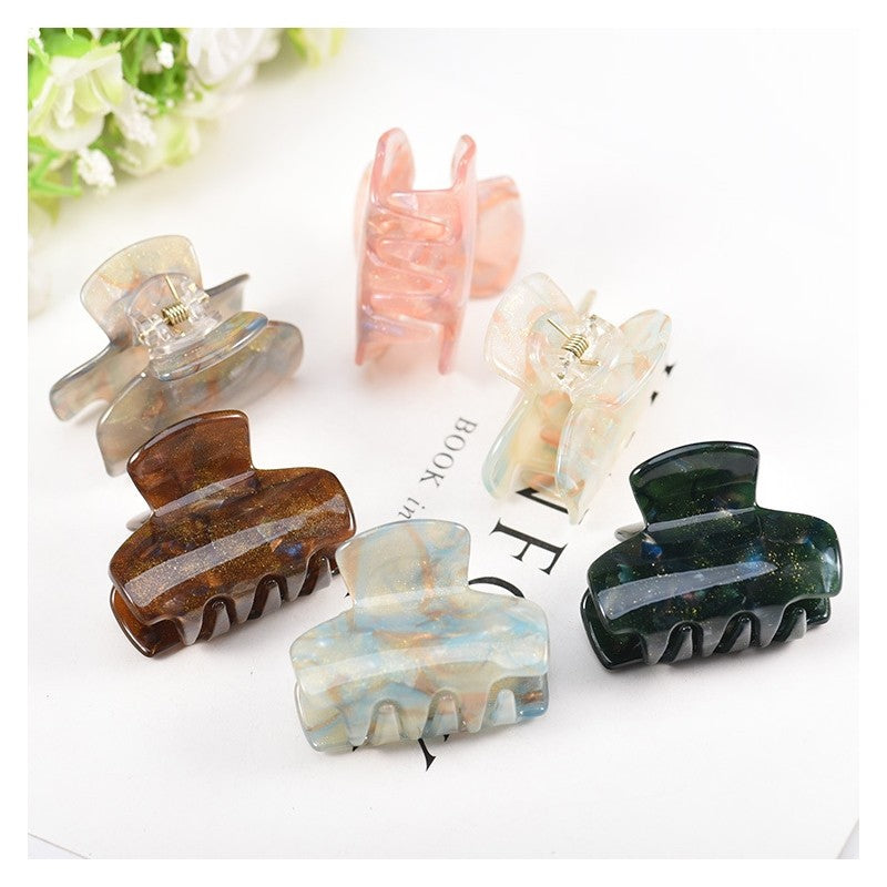 Glitter Acrylic Elegant Hair Claw Clip