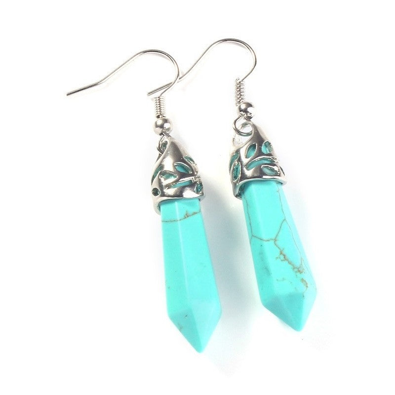 Hexagonal Stud Earrings Fashion