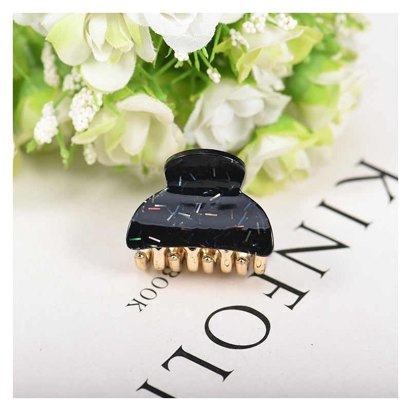 Tinsel Detail Acrylic Hair Claw Clip