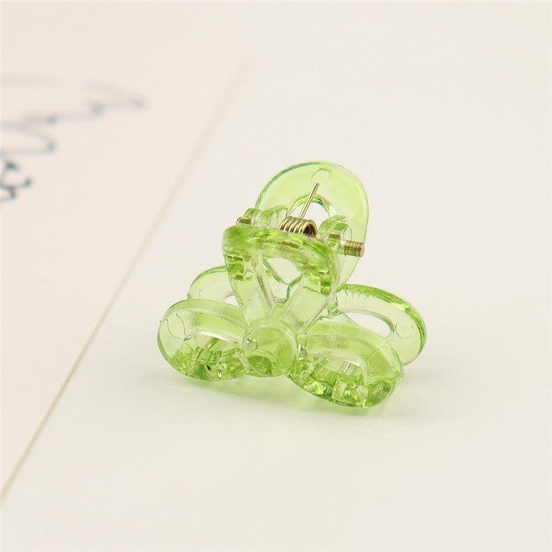 Small Transparent Colored Hair Claw Clip