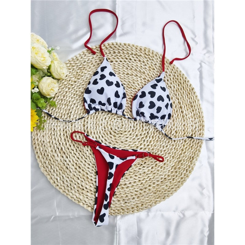 Bikini Set With Print And Tie Details