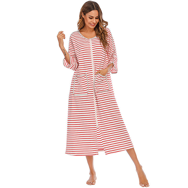 Casual Comfortable Plus Sizes Long Nightgown