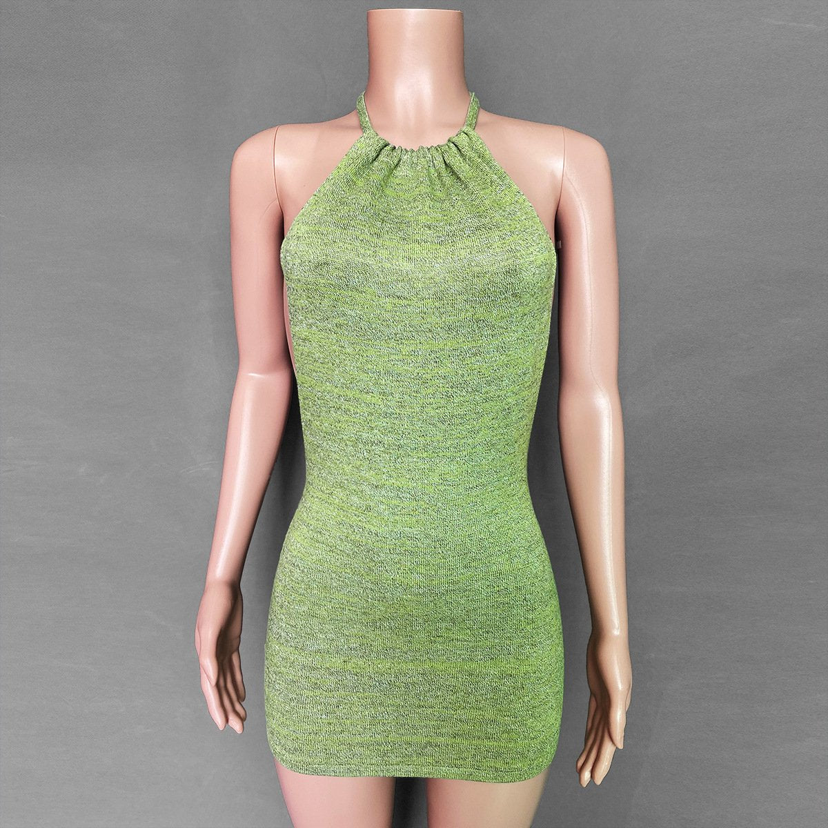 New Fashion Holiday Sheath Halter Backless Knitting Dresses-Sexy Dresses-Free Shipping at meselling99