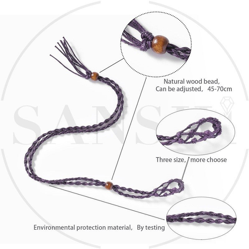 Mesh Woven Necklace Pendant