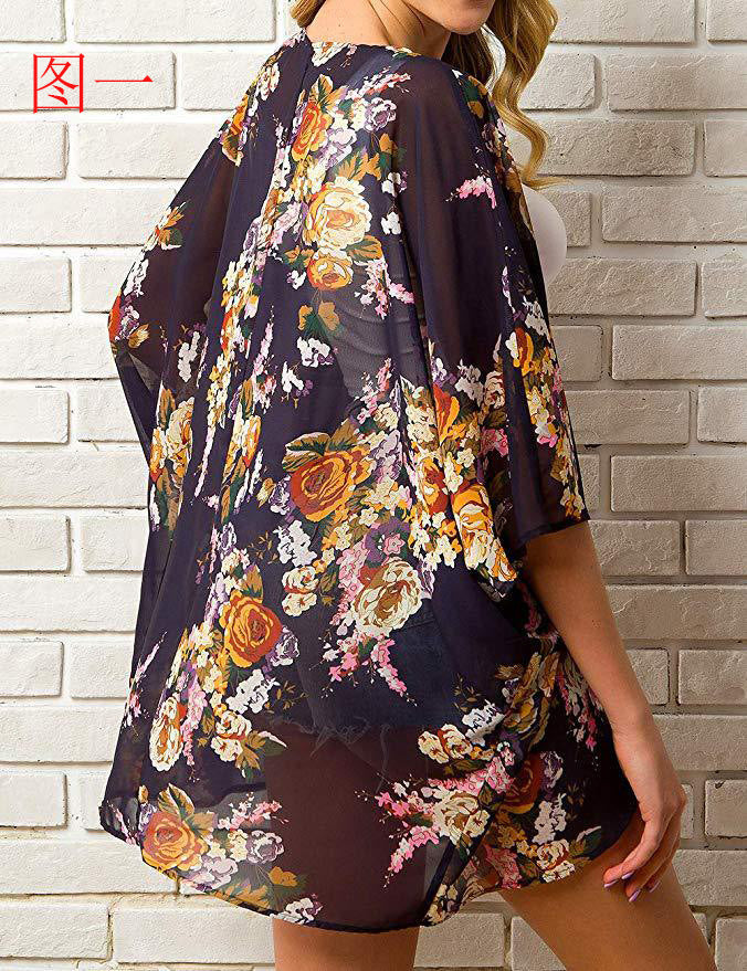 Summer Casual Chiffon Holiday Sun Proof Cover Ups