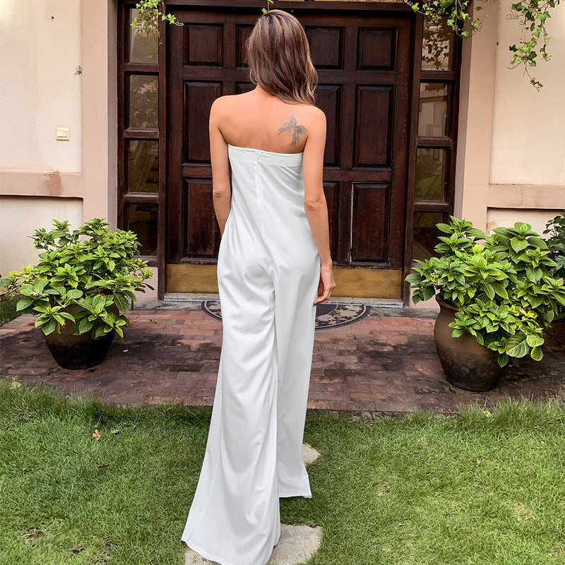 Sexy Strapless High Waist Women Jumpsuits