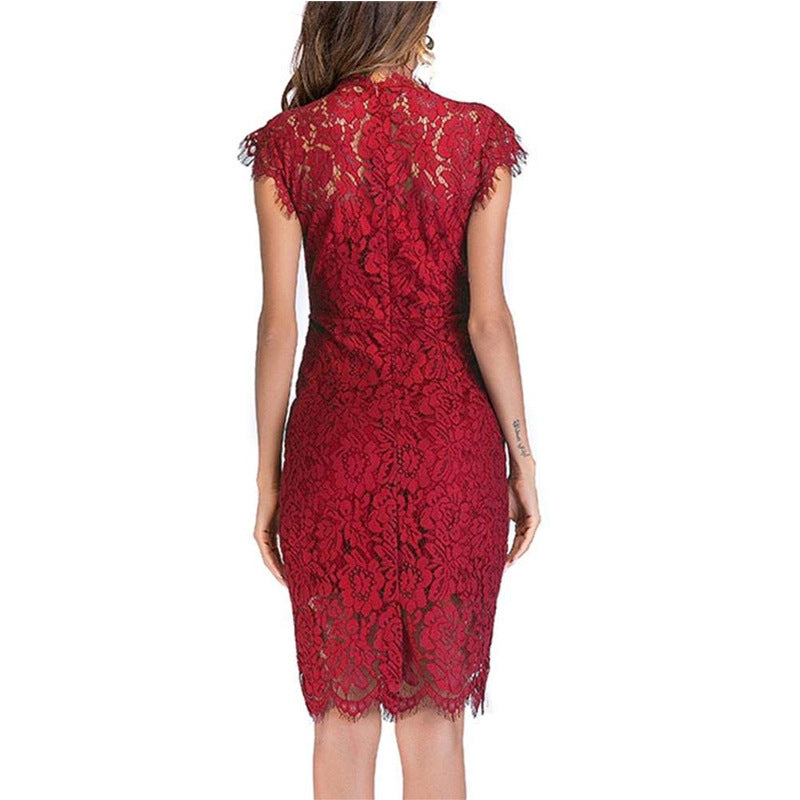 Sexy Lace Sleeveless Bodycon Sheathe Mini Dresses-Dresses-Free Shipping at meselling99