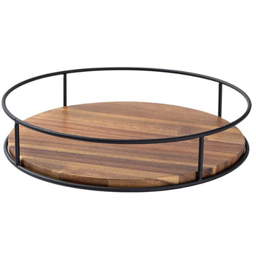 Wood Rotating Organizer Rack