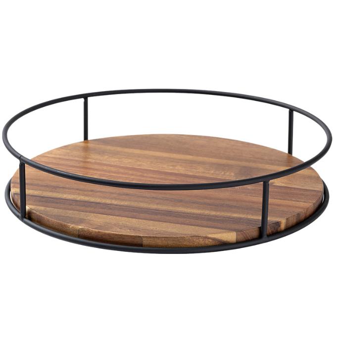 Wood Rotating Organizer Rack
