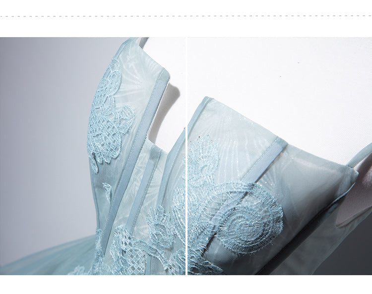 Light Green Strapless Ball Gown Party Dresses-Dresses-Free Shipping at meselling99