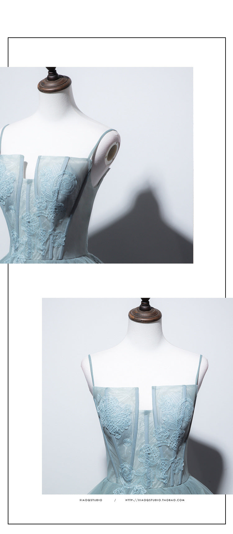 Light Green Strapless Ball Gown Party Dresses-Dresses-Free Shipping at meselling99