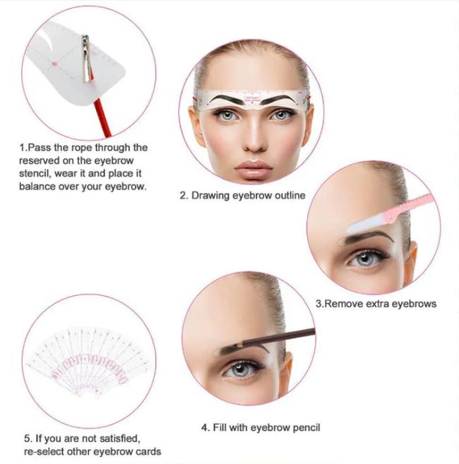 The BrowArchitect Kit - Perfect, Symmetrical Brows in Seconds (12 pack) - 50% OFF