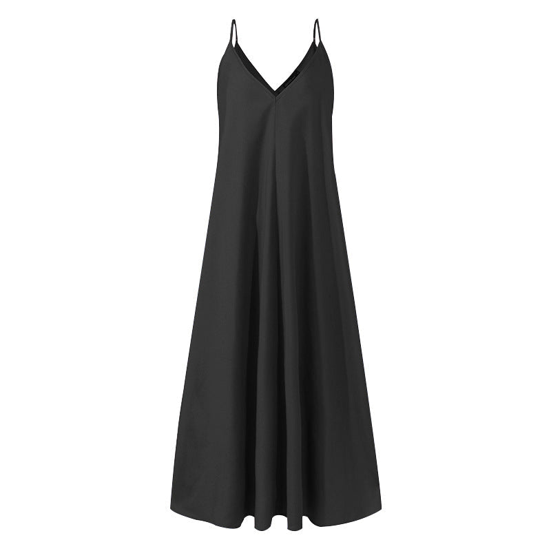 Plus Sizes Sexy Backless Loose Long Dresses-Maxi Dresses-Free Shipping at meselling99