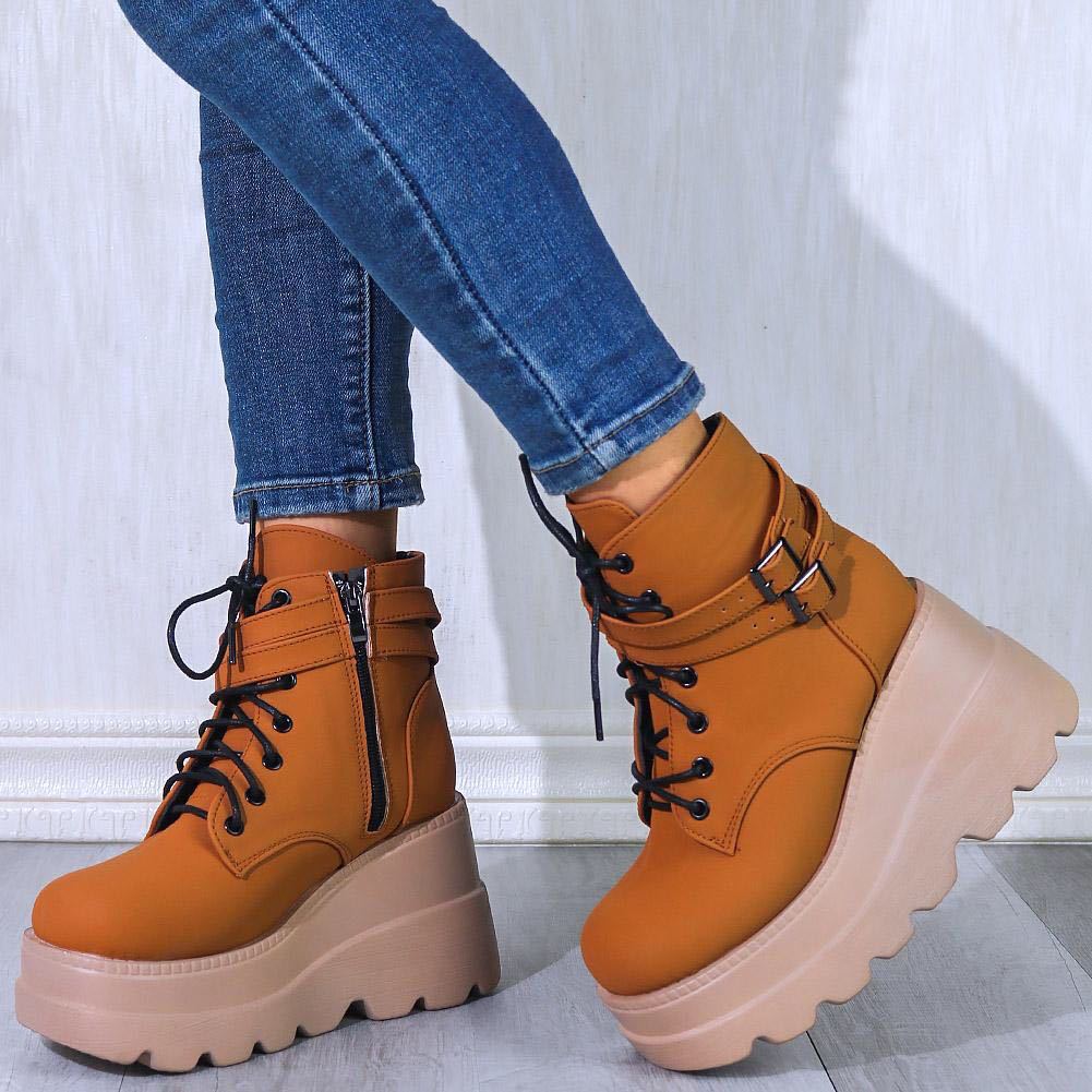 Colorful Platform High Heel Short Boots