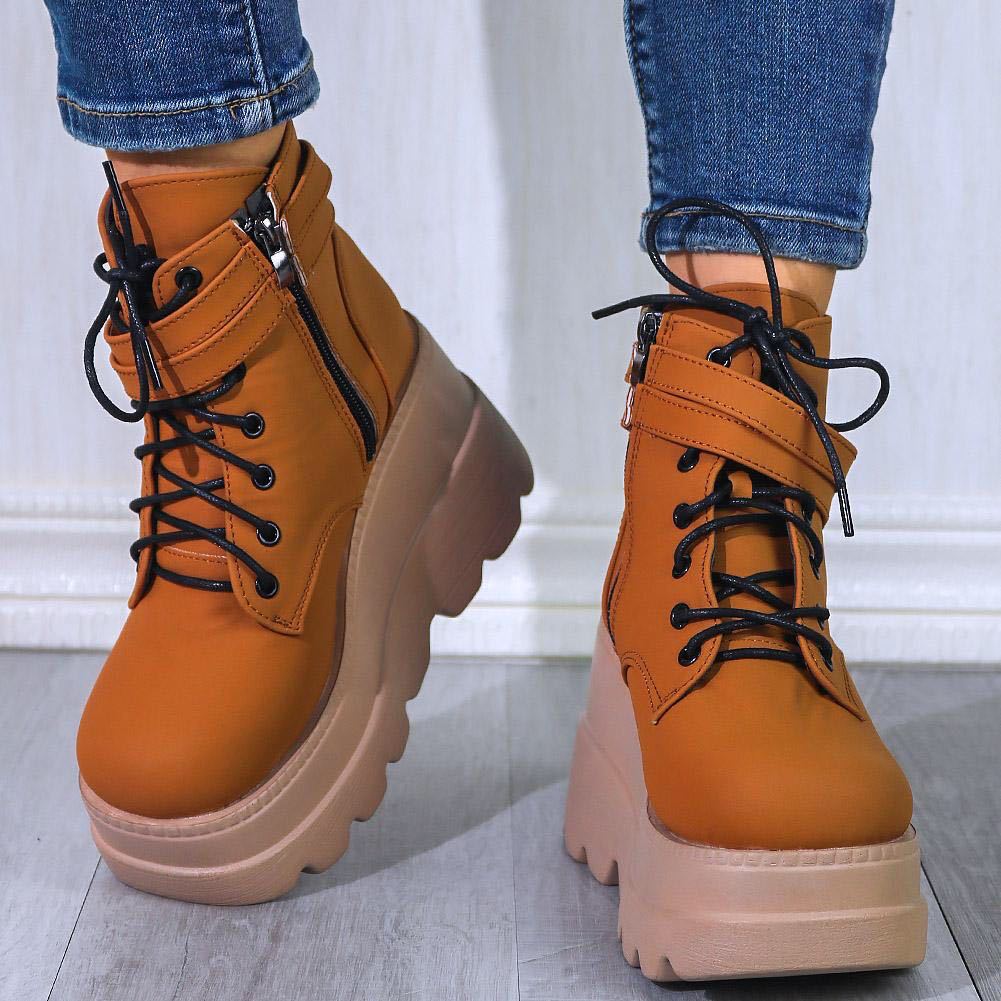 Colorful Platform High Heel Short Boots