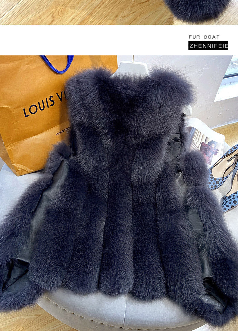 Fashion Artificial Fox Fur Winter Vest for Women