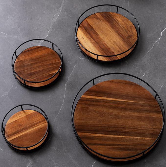 Wood Rotating Organizer Rack