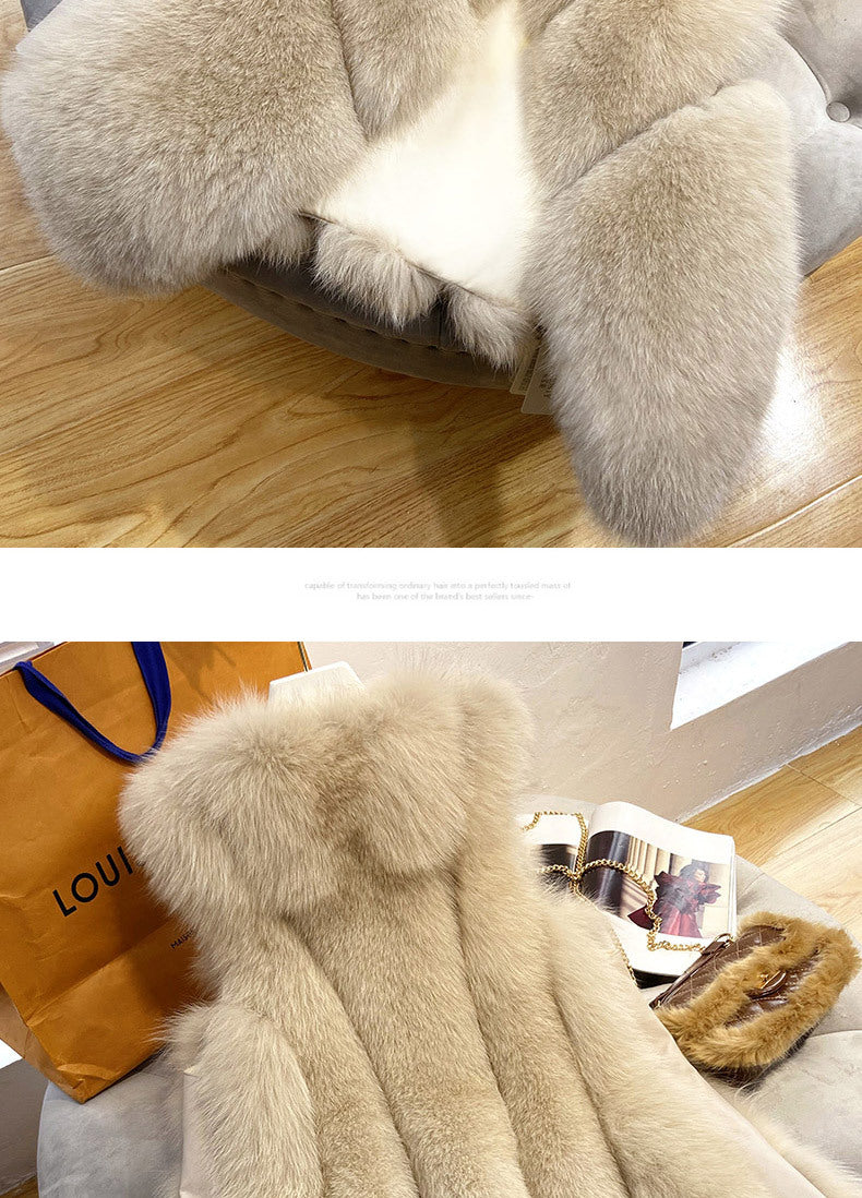 Fashion Artificial Fox Fur Winter Vest for Women