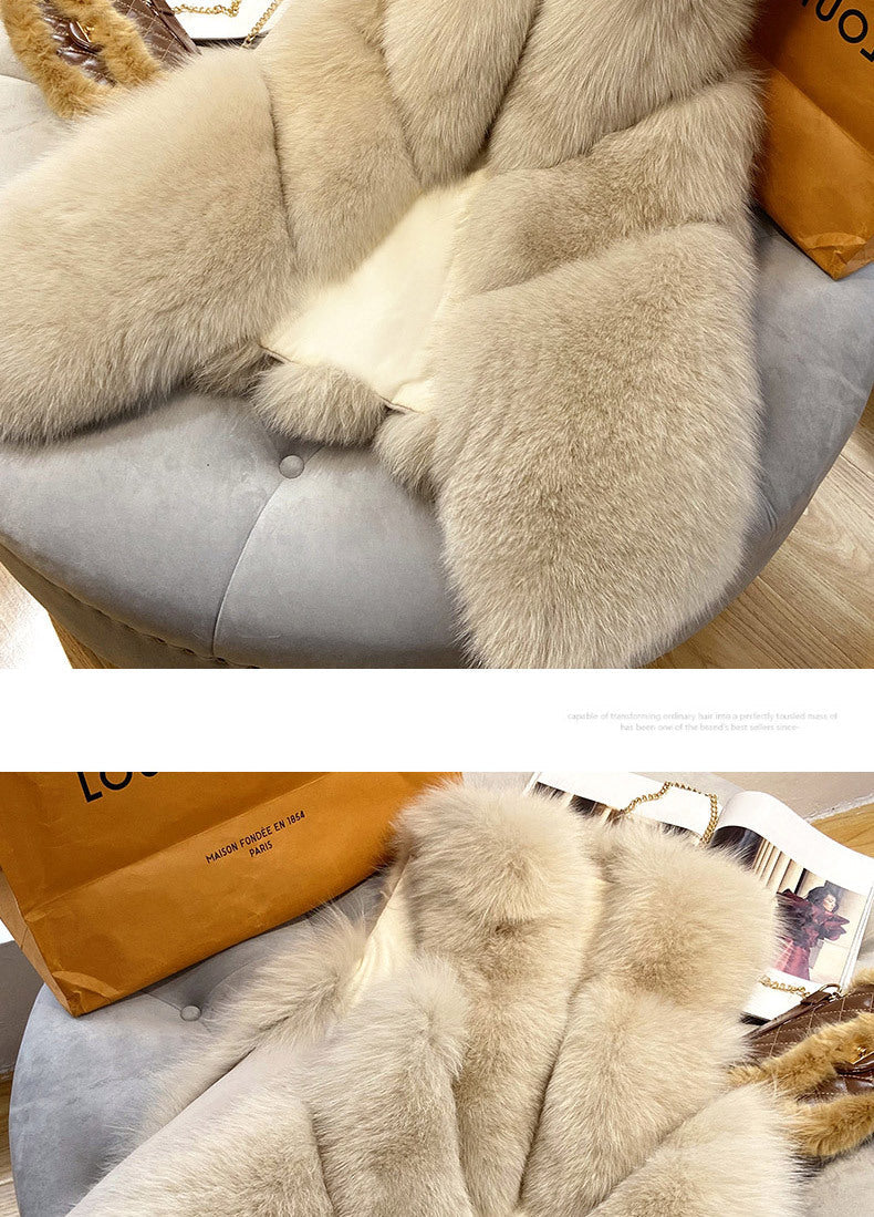 Fashion Artificial Fox Fur Winter Vest for Women