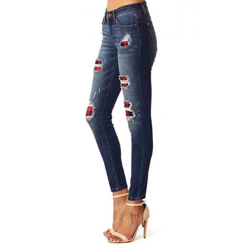 Hot Selling Leopard Sheath Jean Pants-STYLEGOING